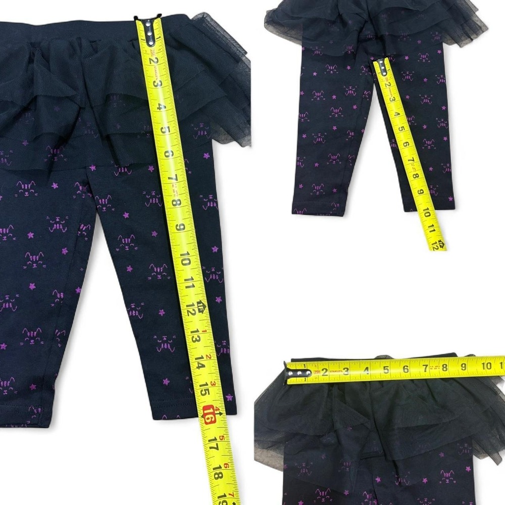 2pc Halloween Tutu Leggings Set - Daddy's Under My Spell Carter's Withy size 12M - Picture 7 of 8